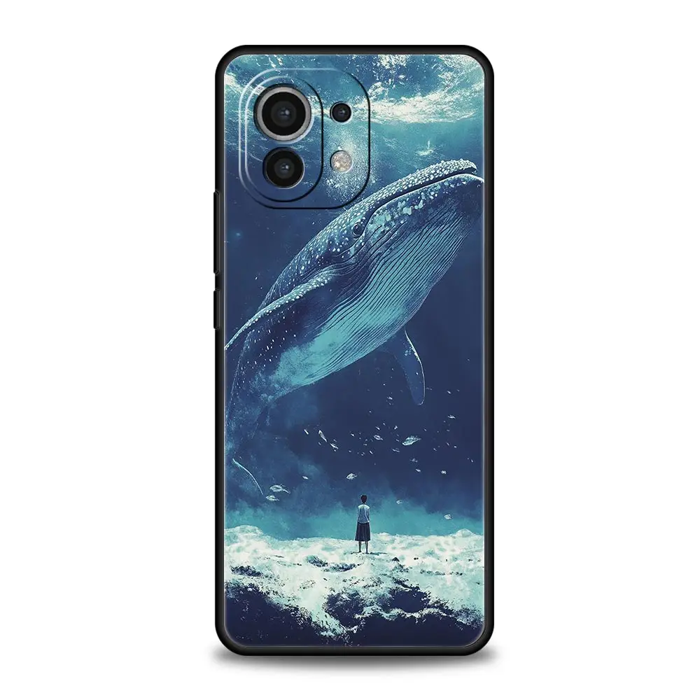 Ocean Whale Shark Swimming Soft TPU Phone Case