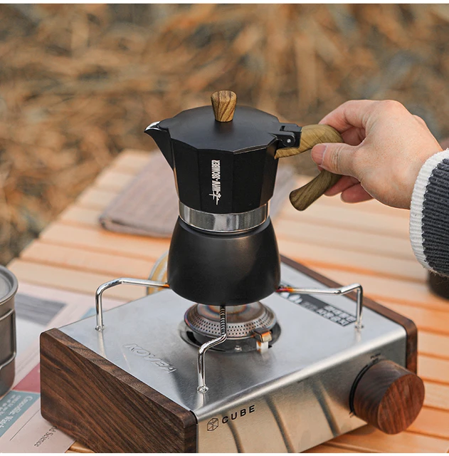 Coffee Maker Moka Pot Stainless Steel Stovetop Espresso Maker Italian Cuban Coffee  Percolator Stove Cappuccino 150ml/300ml - AliExpress