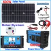 All-in-One 6000W Solar Generator: 600W Panel + MPPT Controller & Dual Voltage Inverter (110V/220V) for Home & RV & Camping