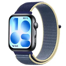 Premium Nylon Loop Strap - Sports Bracelet Belt for Smartwatch Wristbands (Ice Ocean Blue)