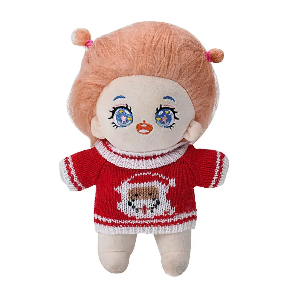 20cm Puppen kleider Strick pullover Weihnachten Santa Claus warme Tops Outfits für Idol Puppen Zubehör Plüschtiere Kleidung Accessoire – Detail 11
