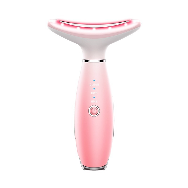Colors LED Photon Therapy Neck and Face Lifting Tool IPL Vibration Skin Tighten Reduce Double Chin Anti-Wrinkle Remove Device