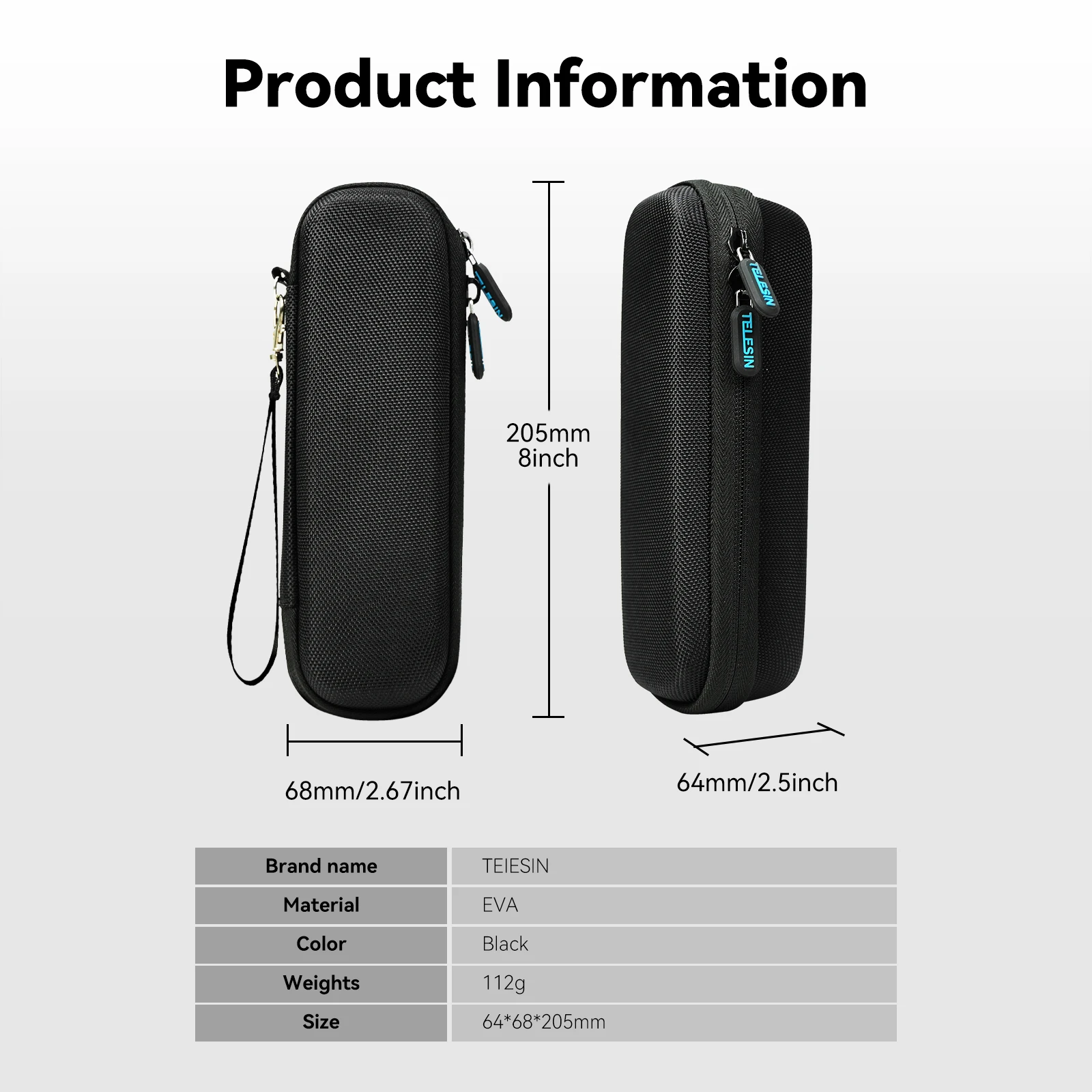 TELESIN Mini Protective Bag For DJI Pocket 4 Pocket 3 Carrying Bag Waterproof Storage Box For Dji Pocket 3 Accessories