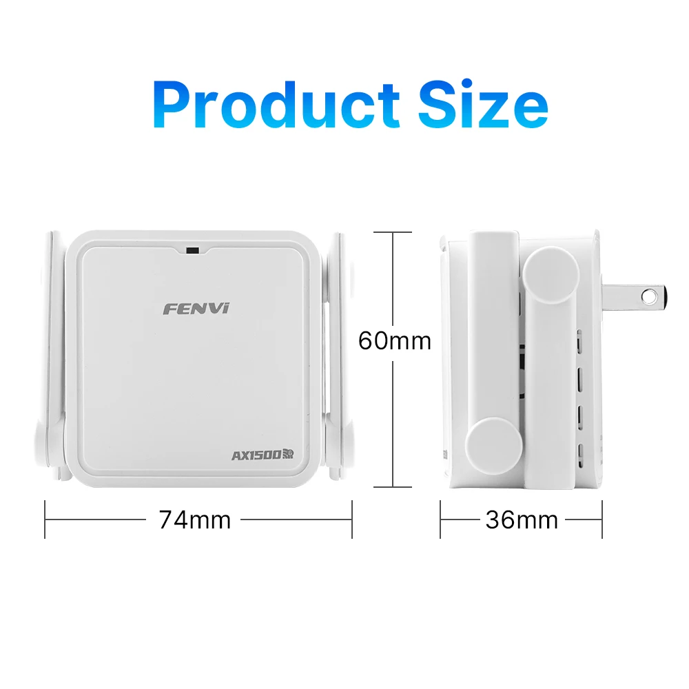 Fenvi 1500Mbps Wireless WiFi 6 Repeater 5