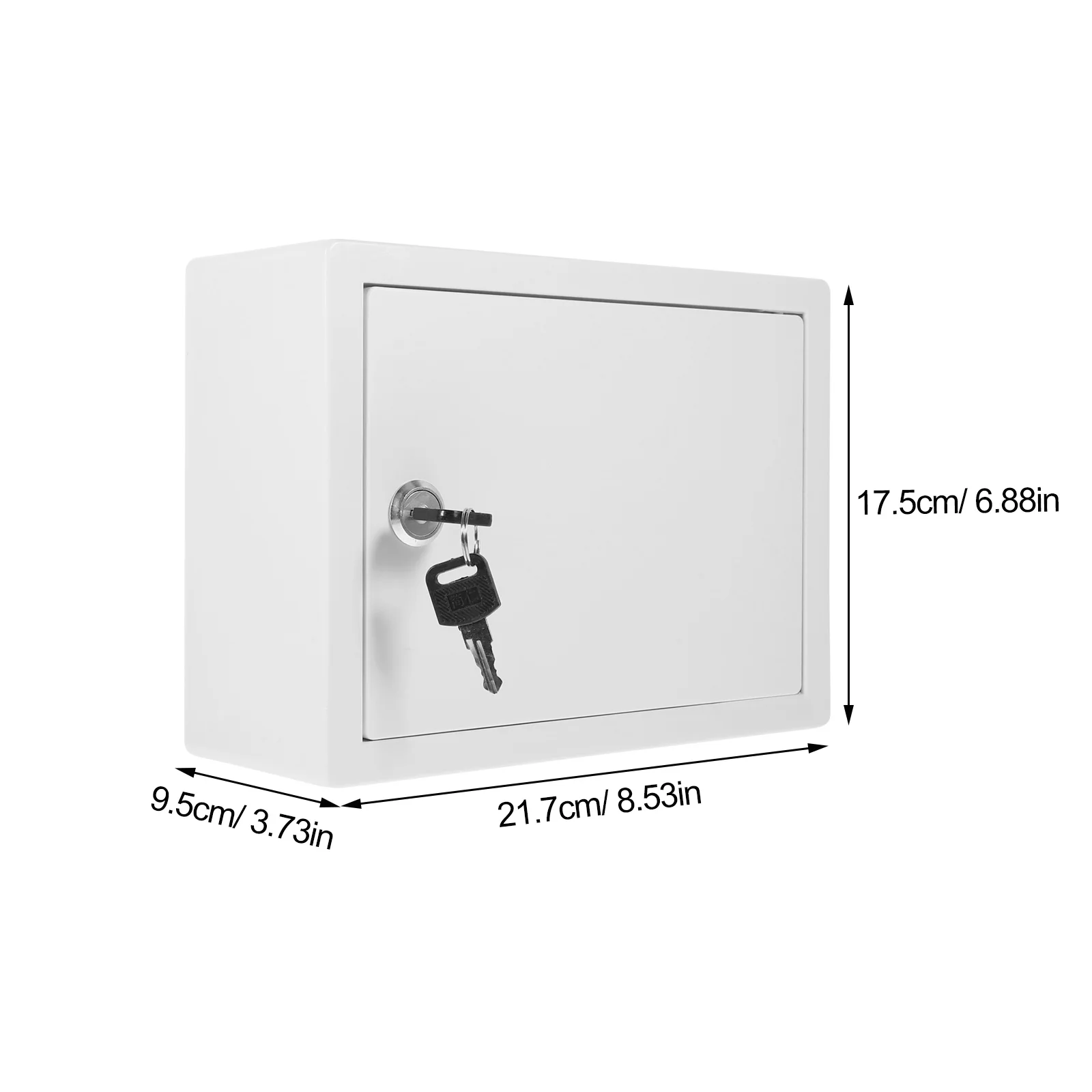 White Durable Mailbox With Lock Wall Mount Boxes Outside Secure Storage Large Size Space Saving Mailboxes Letter Container