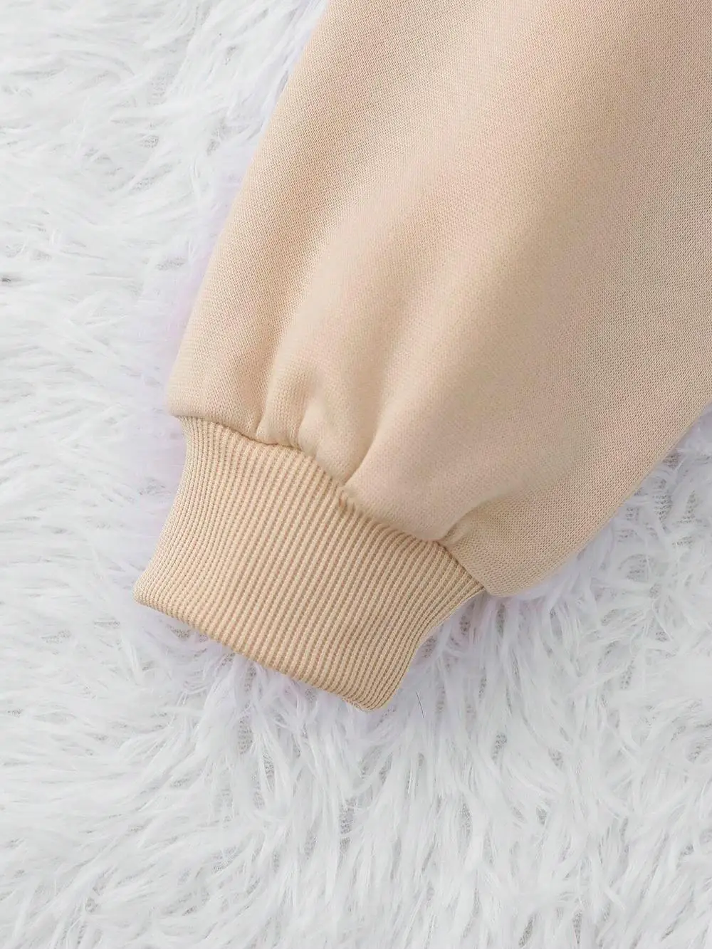 Sudaderas informales con estampado de oso de peluche para mujer, suéter suave de lana cómodo, Tops holgados de cuello redondo a la moda, ropa femenina - Imagen 4