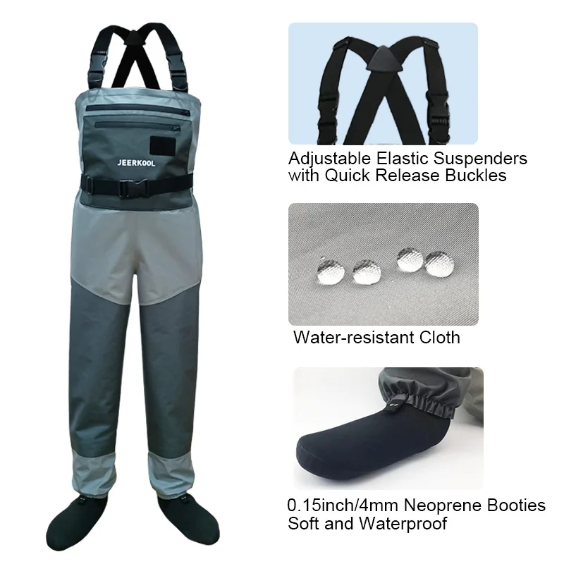 Fly Fishing Waders-Fly Fishing Waders 5 Layers Fish Wading Pants