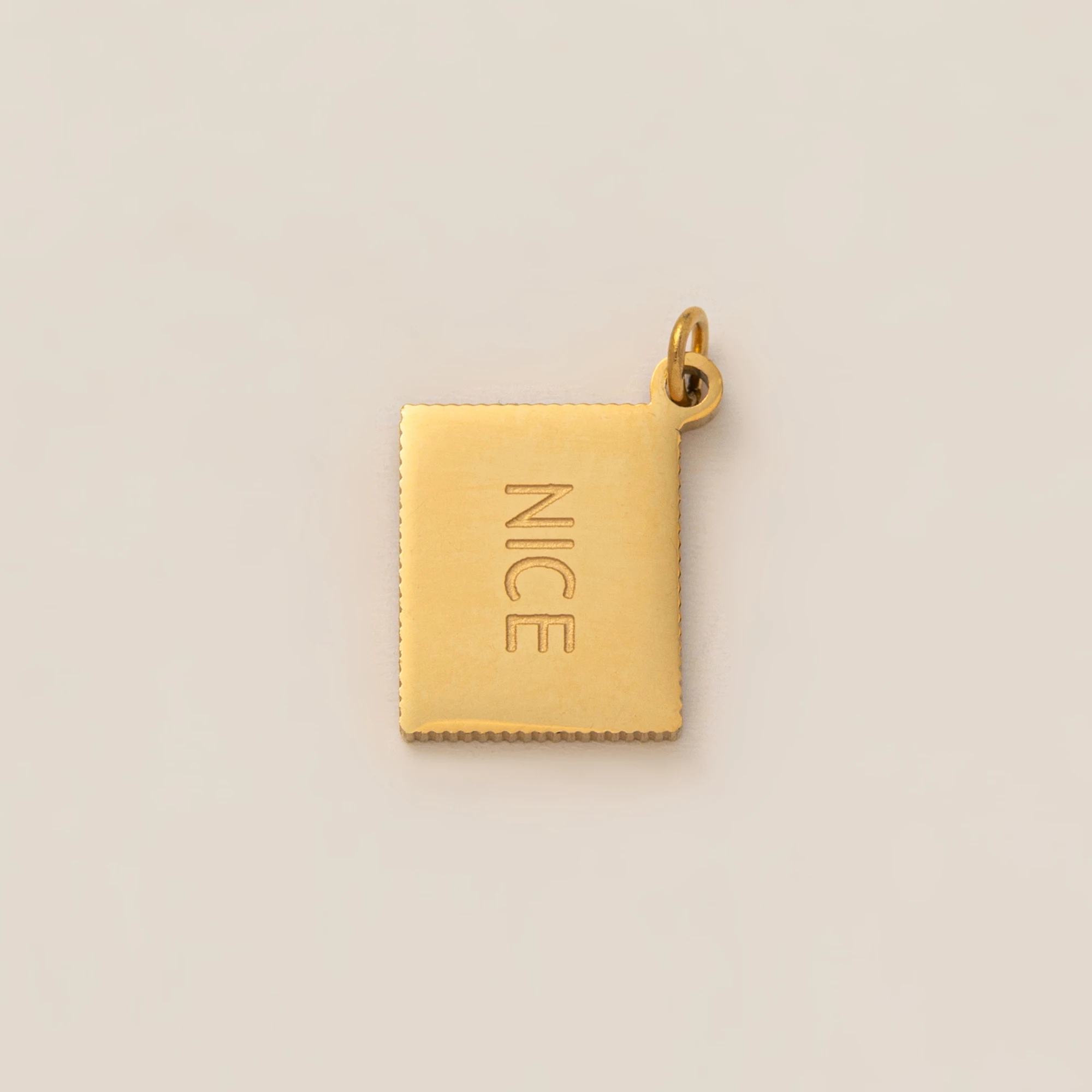 Minimalist Gourmet Style 18K Gold-Plated Pendant - Stainless Steel Jewelry Accessory