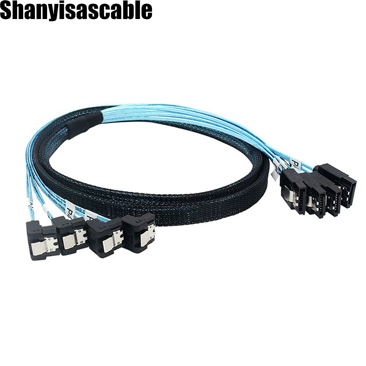Кабель SATA 0,5 м, кабель SATA 90 градусов, кабель для передачи данных SAS/SATA-12Gbps, кабель для сервера Raid, компьютера, SDD, HDD, CD, DVD-дисков