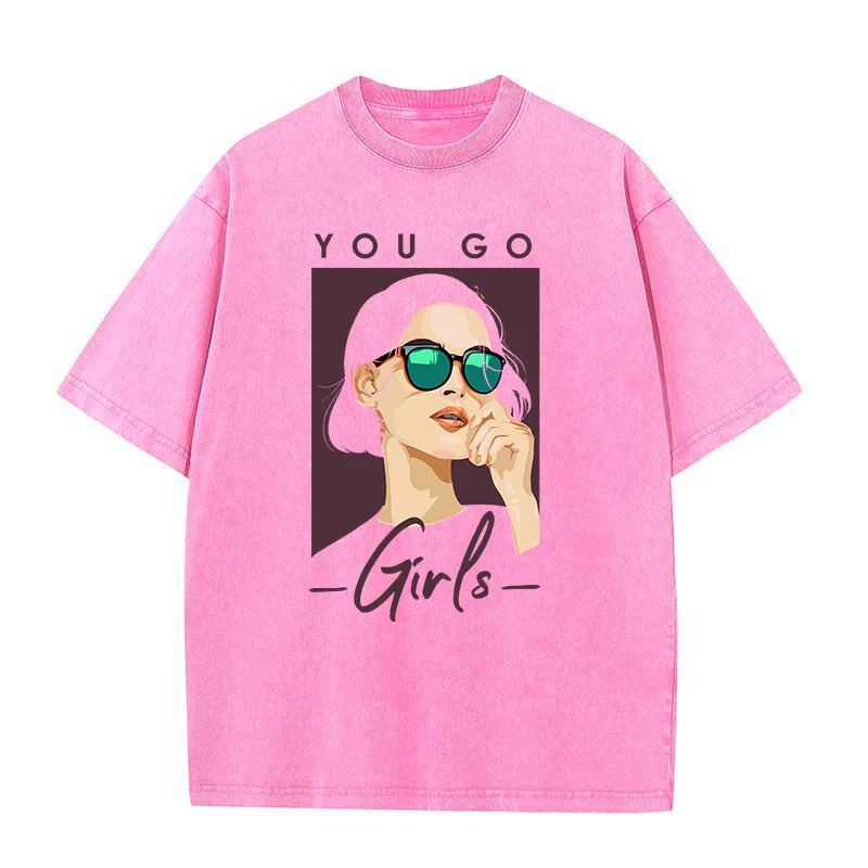 

Крутая уличная футболка для девушек с изображением солнцезащитных очков от You Go, Мужская Роскошная брендовая футболка, свободная летняя футболка, винтажные хлопковые топы с потертостями