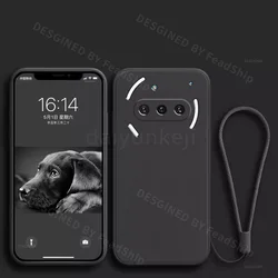 Premium Liquid Silicone Protective Soft Cover with Screen Film for Nothing Phone 3APro (Black)