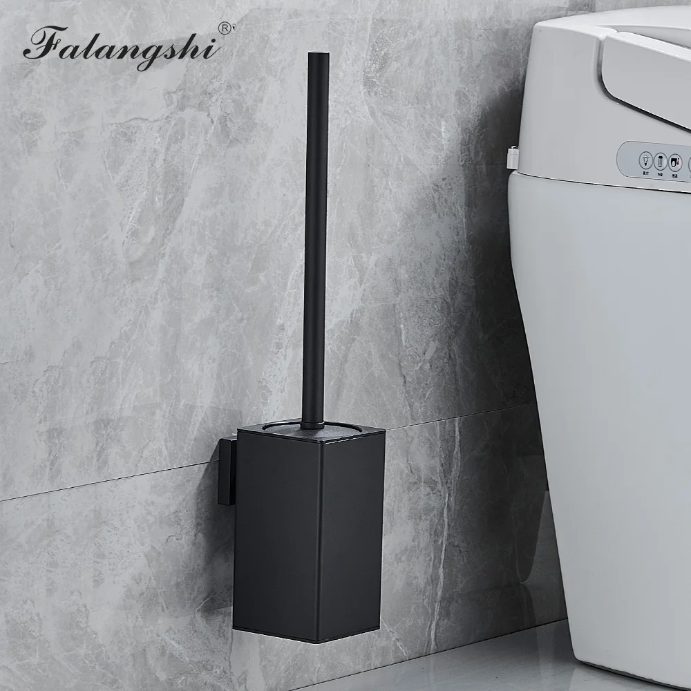 Set Scopino WC E Supporto Da Parete In Acciaio Inox – Design Salvaspazio, Argento Spazzolato - 5