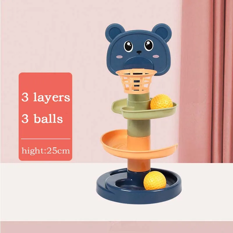 Montessori Baby Toy Rolling Ball Children Montessori Educational Games For Babies Stacking Track Baby Development Toys Children