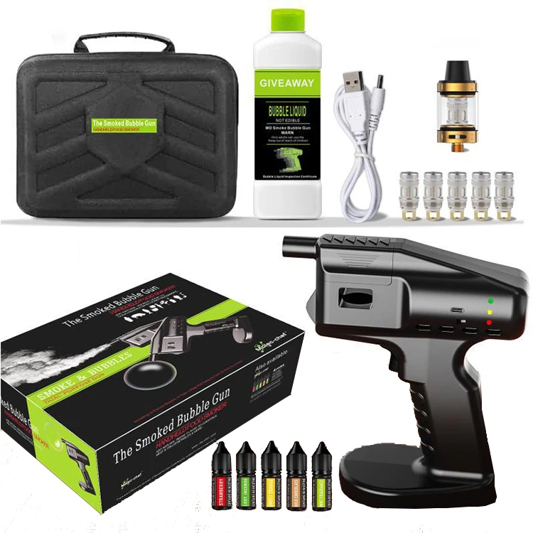

Handheld Smoke Gun Cocktail Smoked Bubble Gun USB Charging Smoke Bubble Gun for Cocktail