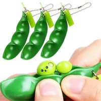 Fidget Toys Decompression Edamame Toys Antistress Toy Infinite Peanut Peas Beans Keychain Fidget Squishy Decompression Toys 1