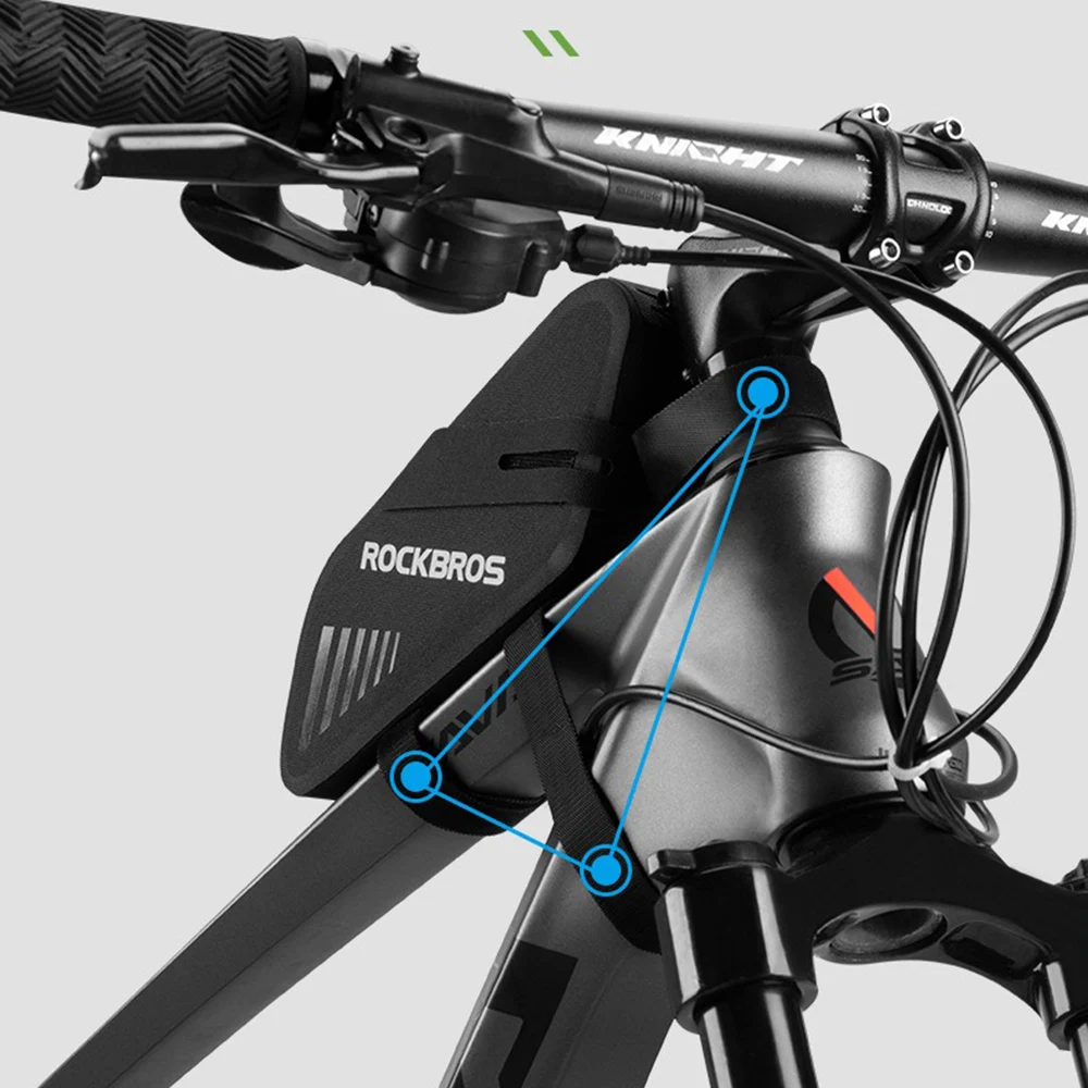 Description Picture 4 of itemROCKBROS Bicycle Saddle Bag 0.6L Capacity Waterproof Bike Rear Riding Tail Bag Can Hang Taillights MTB Road Bike Bag