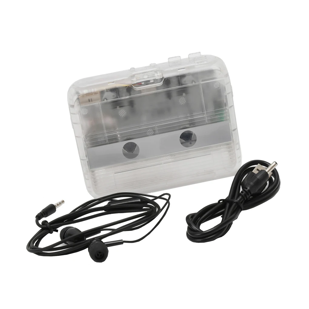 Wireless Cassette Player MP3 Converter Input Device Output Equipment 60HZ FM Music Receivers USB Battery Operated Tape Players lithium battery adapter for 14 4 19 2v lion dual usb converter led work light power up to 9w 420 lumens button switch brand new