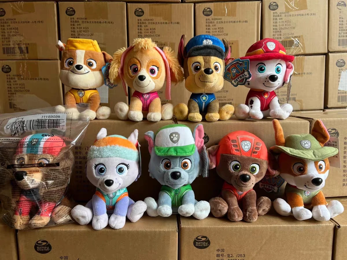Paw Patrol Plush Toy Chase Skye Marshall Tracker Everest Rocky Zuma Rubble