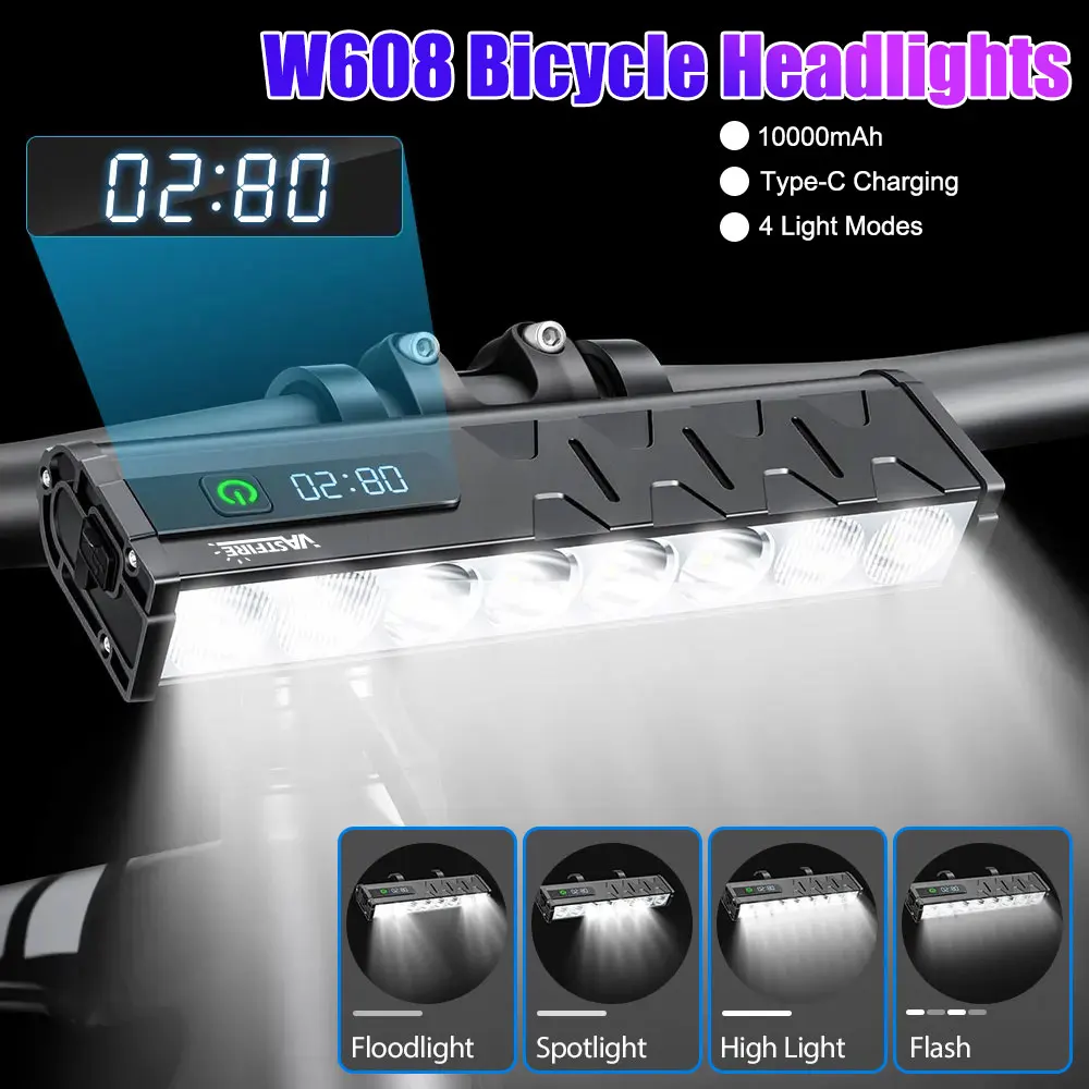 

VASTFIRE Bicycle Light Front 10000mAh Bike Light 10000Lumen Waterproof Flashlight USB Charging MTB Road Cycling Lamp Accessories