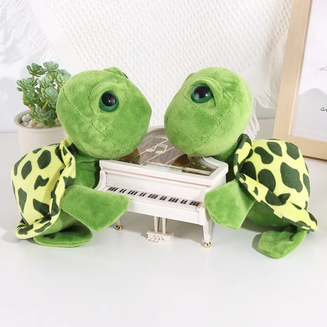 1 pcs tortue en peluche jouet gros oeil vert peluche poupée animaux en peluche  tortue jouets