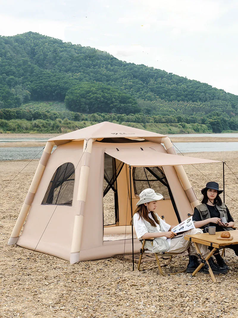 

Палатка lohasкемпинг на 4-6 человек, Большая водонепроницаемая семейная палатка для походов, путешествий, надувная палатка с одним кликом