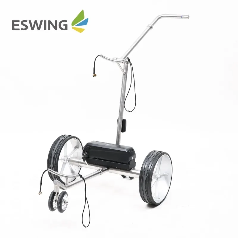 Long Distance 24V 10Ah Li-ion Battery Follow Electric Golf Foldable Trolley with Remote Control