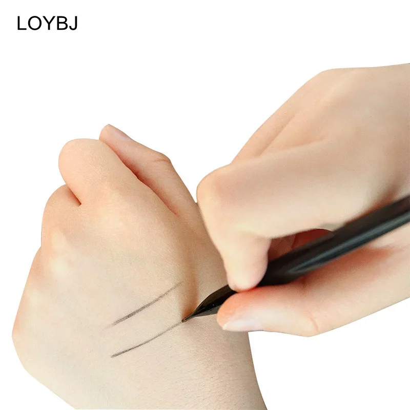 Makeup Brushes Thin Eyebrow Eyeliner Super Fine Angled Brow Contour Portable Women Eyeliner Cream Cosmetic Tools