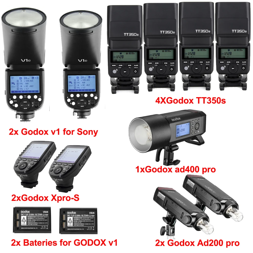 

Вспышка для Sony Godox AD400Pro AD200 Pro V1 TT350