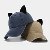 Cool Cat Ears Caps Cute Hat Women Streamer Cap Men's Punk Baseball Cap Brand Designer Caps Unisex Baseball Cap Men 3