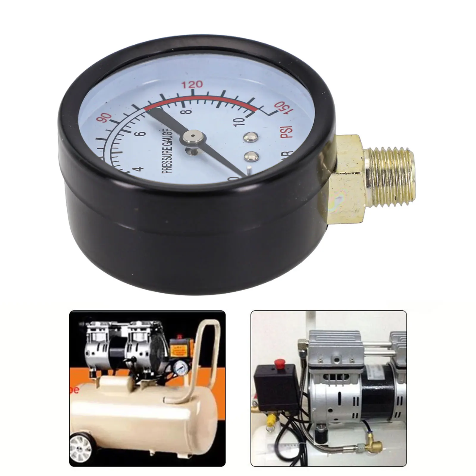 Pressure Gauge Pressure Gauge Y60 0-1.6Mpa 0-230PSI Pool Filter Water Pressure Gauge Meter For Air Compressor Air Pump Parts