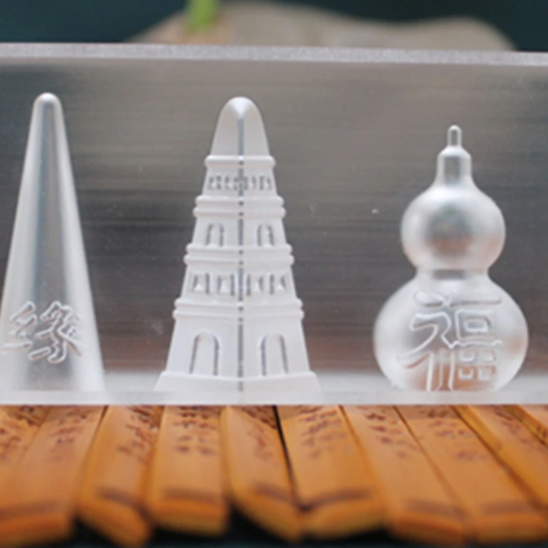 10cm Unique Transparent Incense Cone Mould Acrylic 3-in-1 Incense Cone DIY Making Tool for Living Room Bathroom Drop shipping