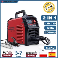 ARCCAPTAIN Semi-automatic Welding Machine 2 IN 1 Lift TIG MMA DC IGBT Inverter ARC Welder Portable 220V 200Amp for Home Beginner 1