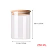 175 Ml Salt Storage Candy Jar Glass Jars Tea Sealing Cap Coffee Bean Loose Containers Sealed Canisters 6