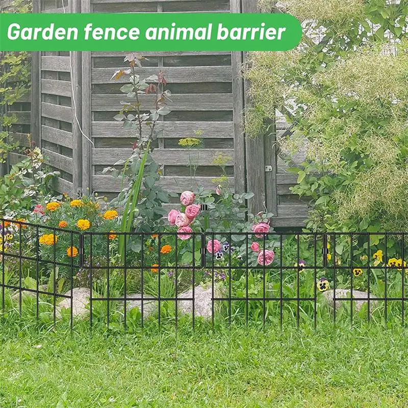 Outdoor Garden, Iron Small Fence, Small Branch Decoration Villa Park Flower Garden Pet Garden Fence 3