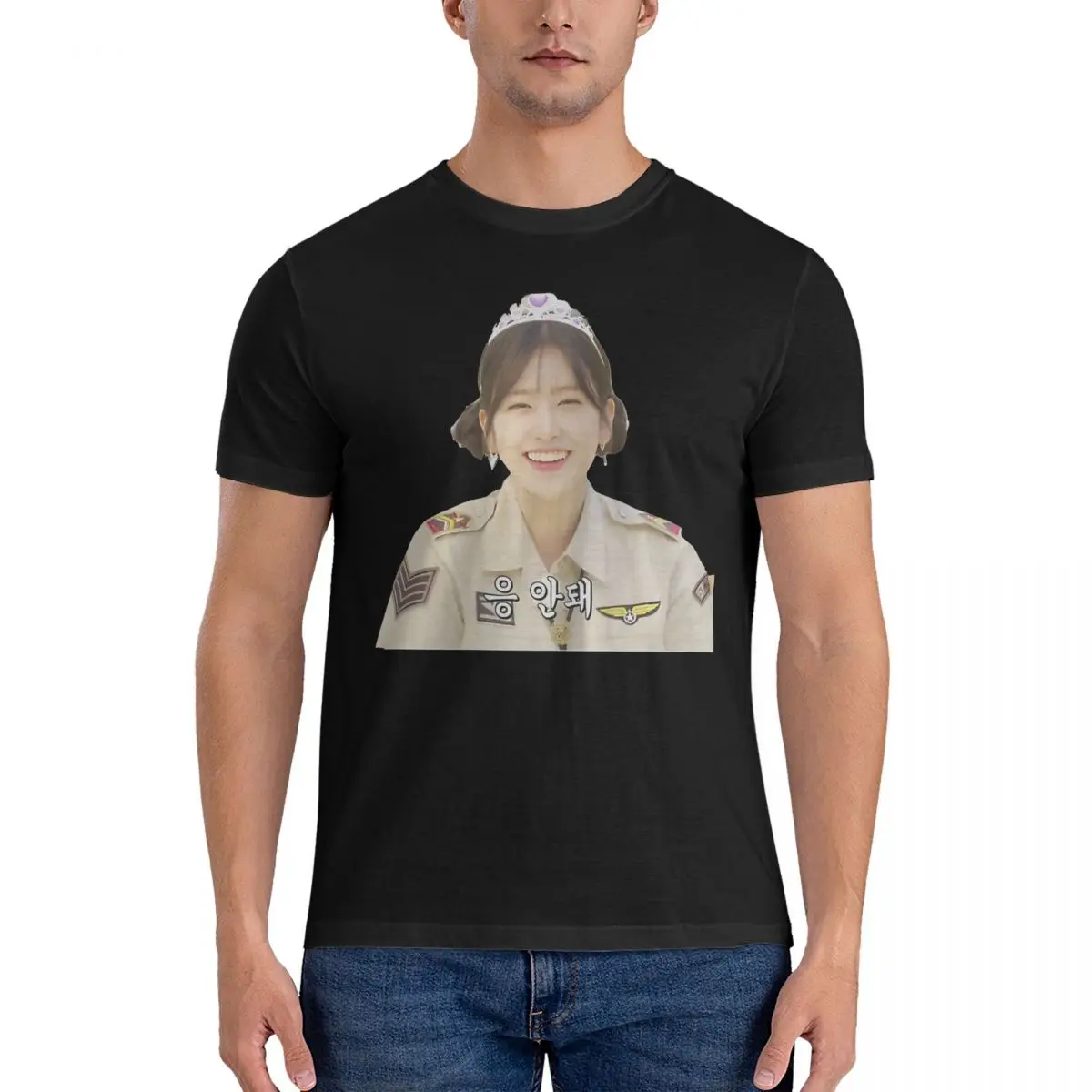 

Мужская хлопковая футболка с коротким рукавом и круглым вырезом, размеры до 6XL