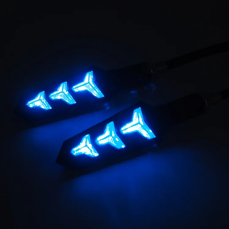 Riloer Frecce LED Universali Per Moto - Gialle, 9 LED, 12V, Impermeabili (Coppia)