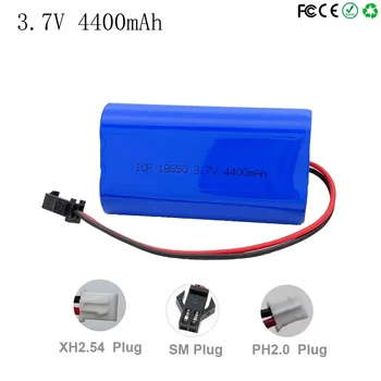 Batteria al litio ricaricabile da 3,7 V 18650 4400 mAh per altoparlante Bluetooth, lampione, luce a LED, auto giocattolo, monitor + PCB