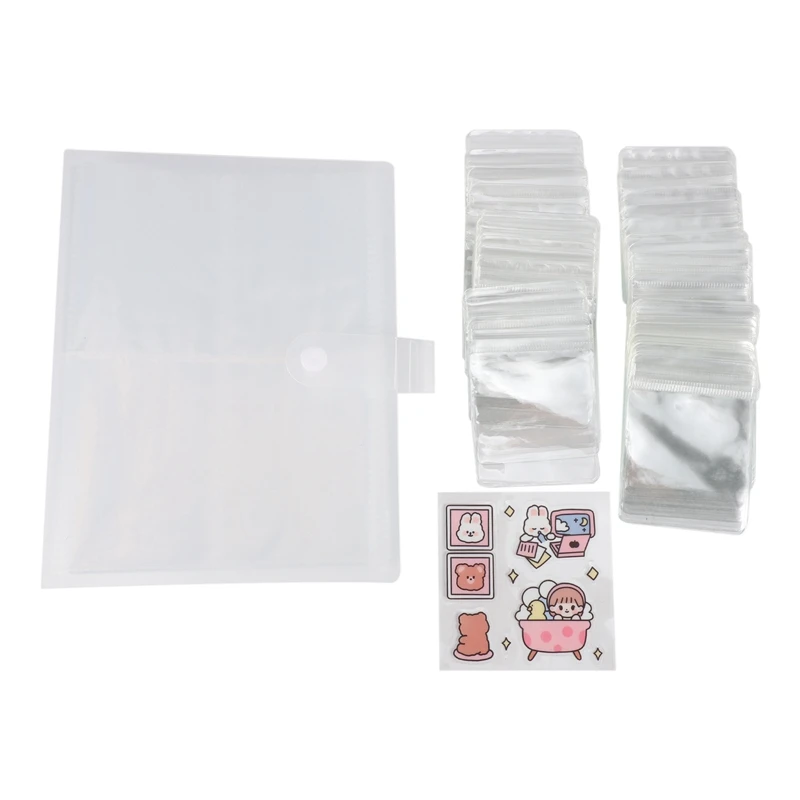 

Прозрачная книга для хранения ювелирных изделий ABSF, дорожный органайзер для ювелирных изделий, антиокислительный органайзер для хранения ювелирных изделий с карманами