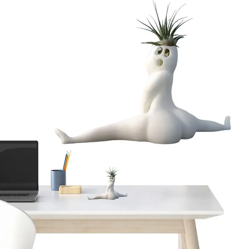 Whimsical Big Booty Ghost Planter for Fun Decor