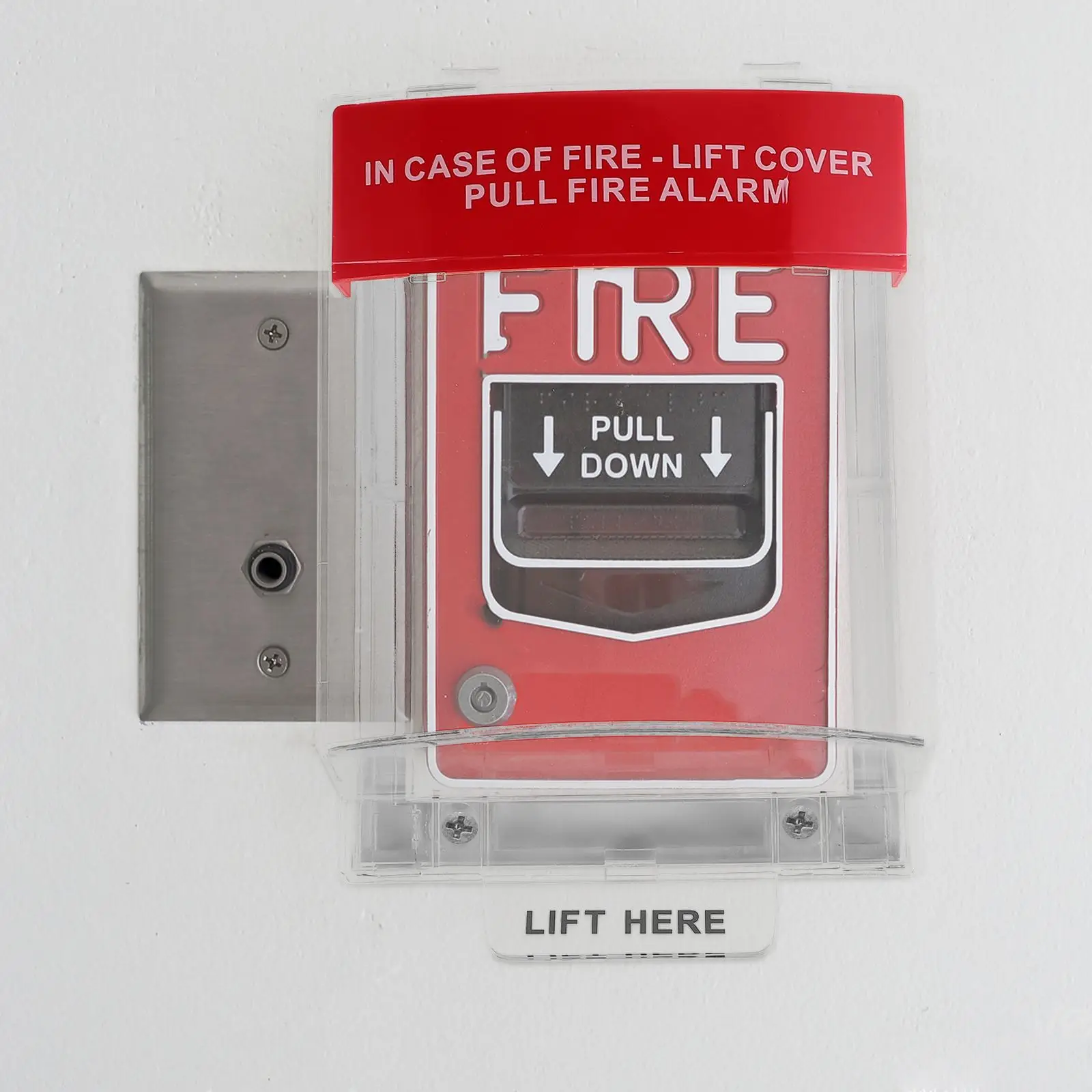 Fire Alarm Manual Call Point Protective Cover Full Coverage Guard for Fire Pull Station Fireproof Safety Push Button Cap Cover