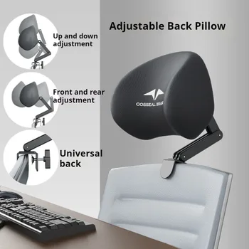 New Office Chair Adjustable Headrest Ergonomically Designed Retractable bracket Pillow Waist Protection Cushion Comfortable Rest 1
