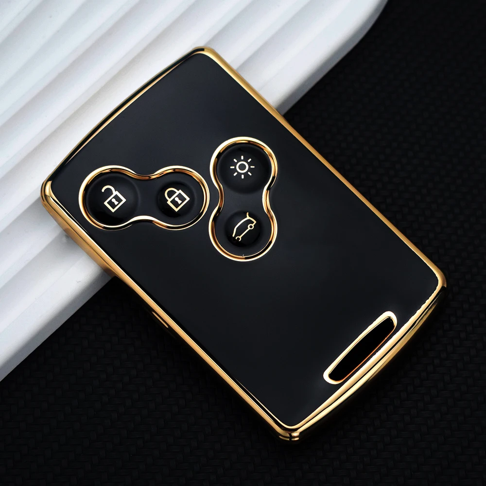Premium TPU Car Key Case Cover with Keychain - Sleek and Durable Design