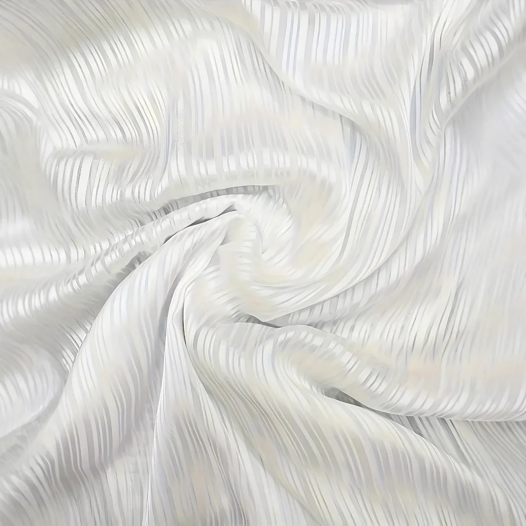 White Striped Long Sleeve Loose Fit Women Blouse