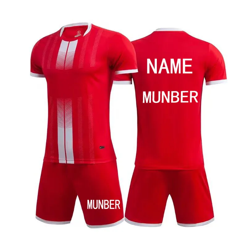 thumbnail image 1 of Conjuntos de camisetas para niños 2023, ropa de fútbol para hombres y niños, traje de manga corta, uniformes de fútbol para niños, chándal de fútbol, kit de camiseta, 1 of 5