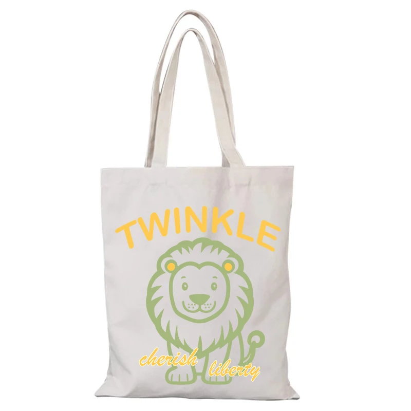 Shopper-Tasche, niedliche Canvas-Einkaufstasche, Freizeit-Damenhandtasche, neue Handtaschen, Stofftaschen, umweltfreundlich, Einkaufen, Strand, Schulter, faltbar, Dame – Detail 9
