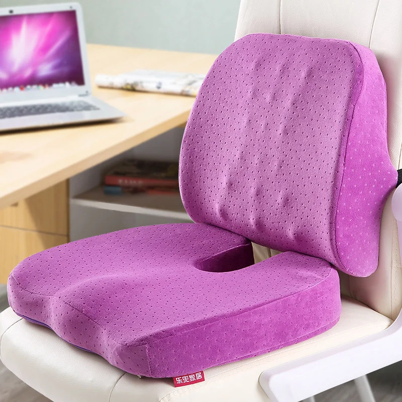 LAMPPE Ergonomic Chair Cushion, Seat Cusionshions for Office Chairs Made of  Memory Foam, Gaming Chair Cushion for Office,Car,Wheelchair,School,B-Pink