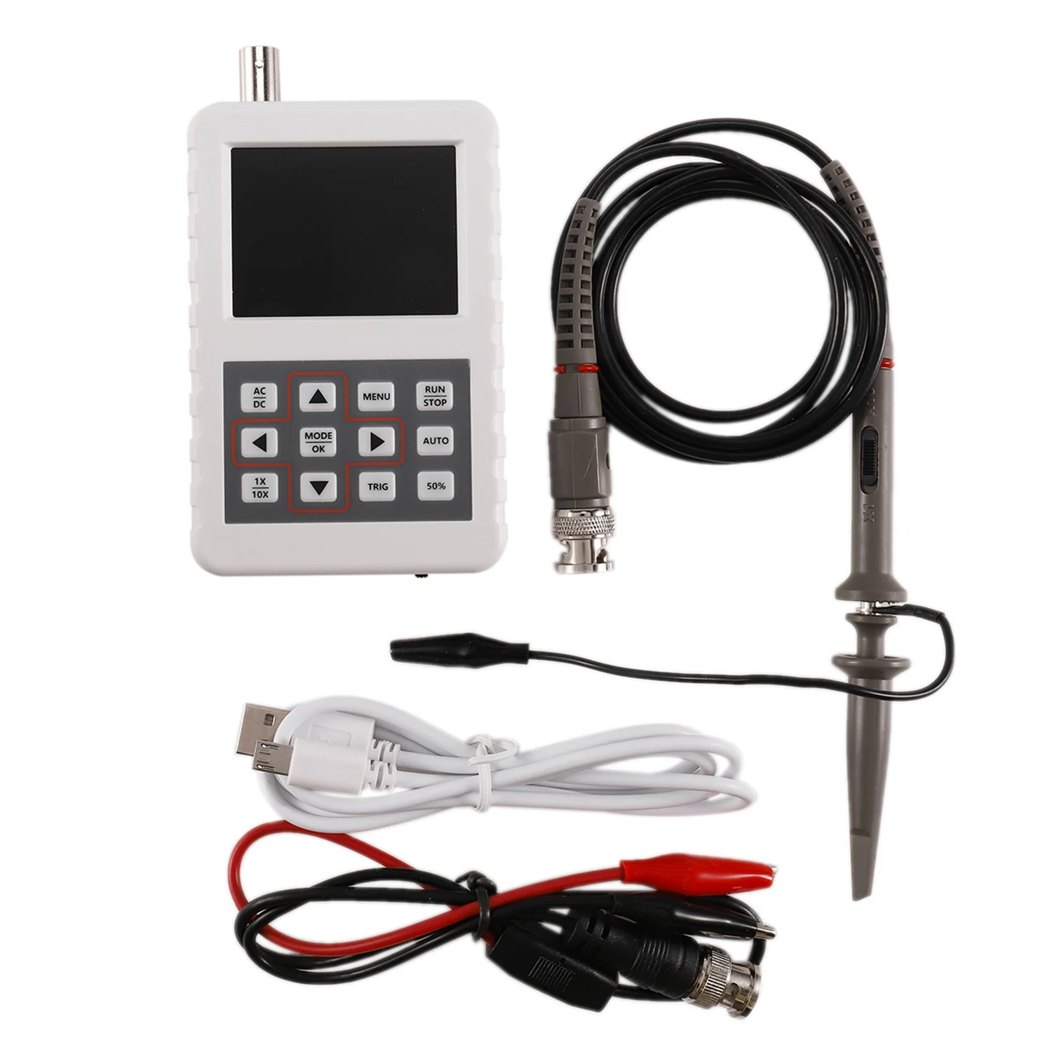 

1 Set Digital Handheld Oscilloscope 5M Bandwidth 20MSps Sampling Rate Mini Size DSO PRO Oscilloscope with P6100 Oscilloscope