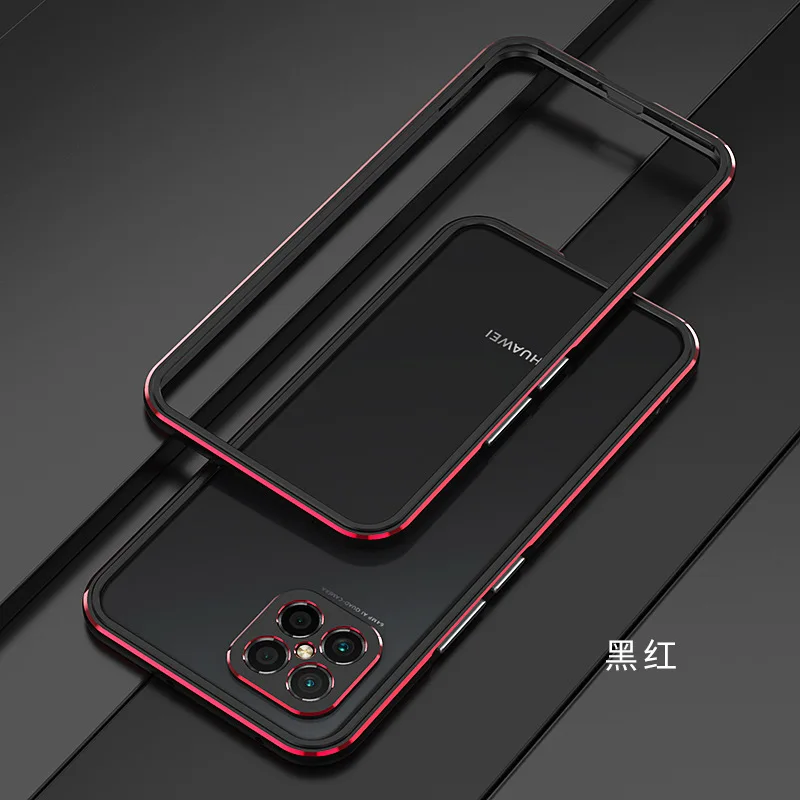 Aurora Dual Color Border Aluminum Metal Bumper For Huawei Nova 8 SE Nova8 Nova8SE Lens Cover Case Carmera+Frame Protector