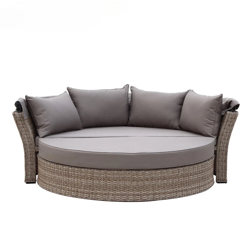 OutdoorCircularSofaRoundBedFurnitureGardenSofasRoundBeds