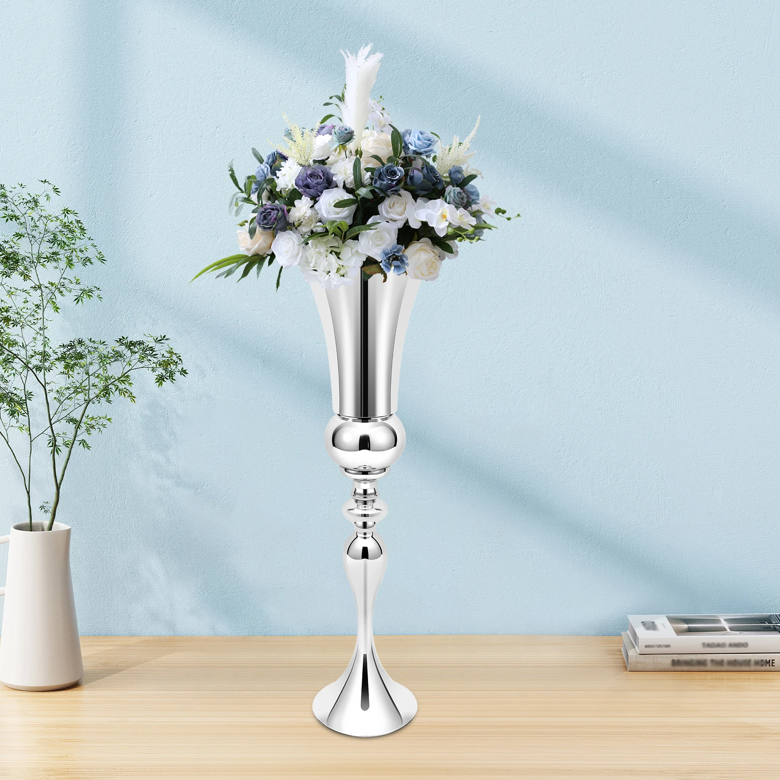 7,87 * 29,13 Zoll Hochzeit Blumenregal Dekoration Eisenvase Metall Hochzeit Center Vase Display Rack Familie Hochzeit Restaurant – Detail 3